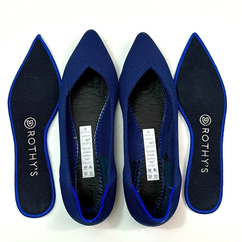 Rothy’s the point size 7, in navy, EUC - Picture 6 of 9